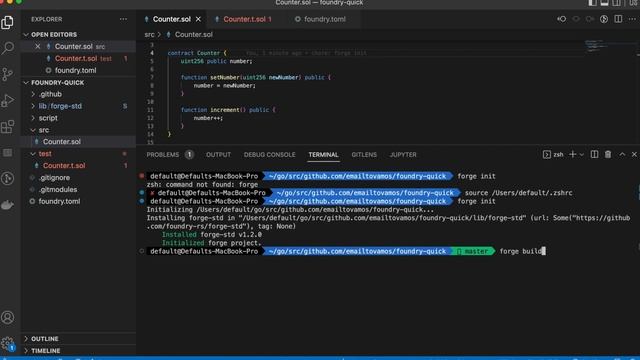 Foundry (Ethereum Development Toolkit) Quick Start Tutorial смотреть онлайн