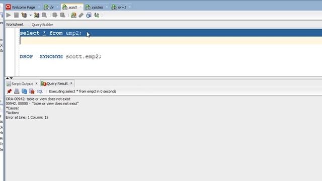 Oracle Sql Tutorial#79 How to create/drop synonym in Oracle Database смотреть онлайн