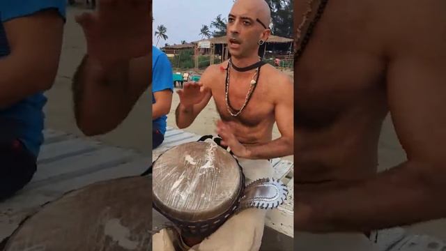 Drum-кружок , урок от Jyoti , в Arambol . смотреть онлайн