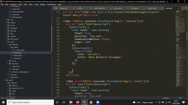Membuat Tambah Data dan Upload Foto di Codeigniter swal Toast informasi смотреть онлайн