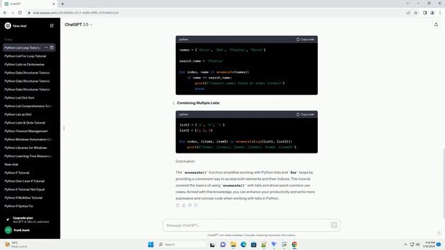 python list for loop index смотреть онлайн