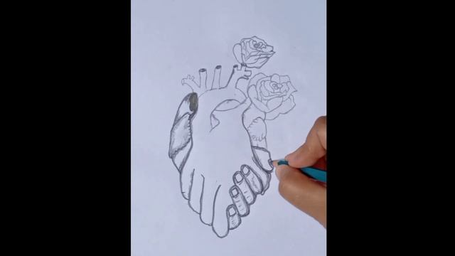 How to draw heart easily||heart sketch ||art video смотреть онлайн
