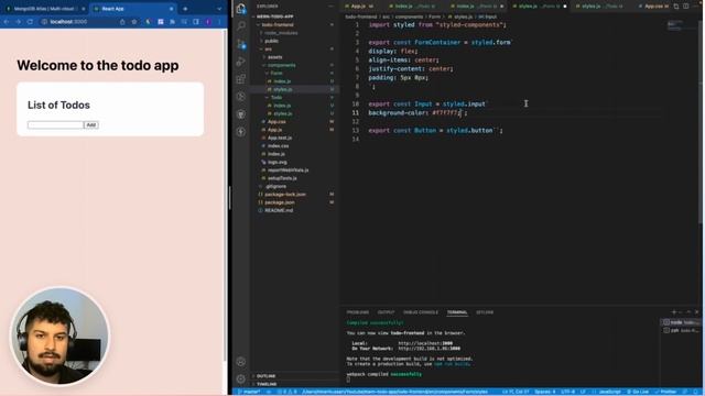 3. Styling The Form Component & Preparing For The Functionality #react смотреть онлайн
