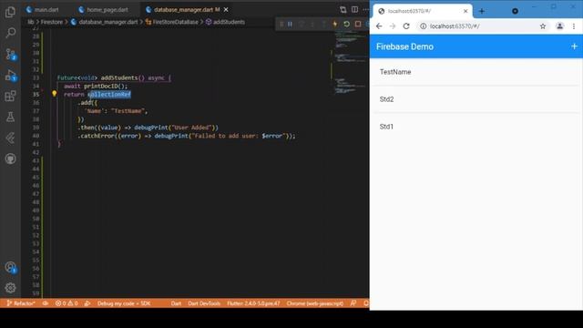 Write Data to Firebase Firestore in Flutter Web | Flutter Web and Firestore setup | Write Data смотреть онлайн