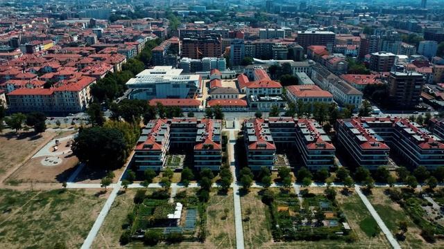 Aerial View Of Milano. Navigli District. Italy, Milano City by Drone [4K] смотреть онлайн