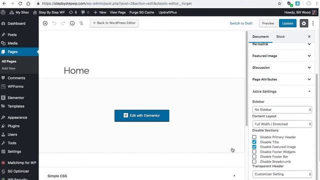 WordPress Astra Theme Homepage to Full Width смотреть онлайн