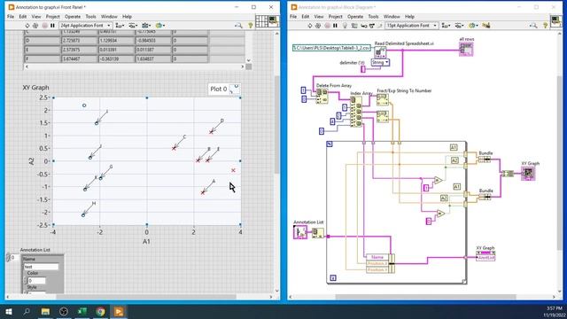 LabVIEW: Adding annotation to graph смотреть онлайн