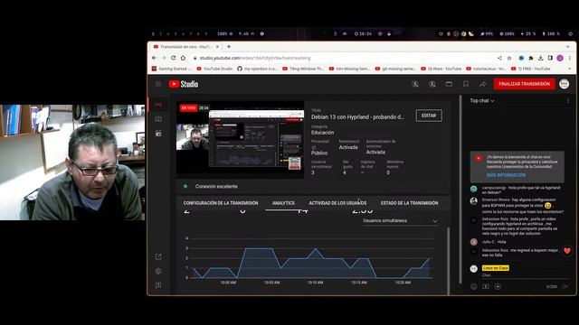 Debian 13 Con Hyprland - Desempeño En Vivo