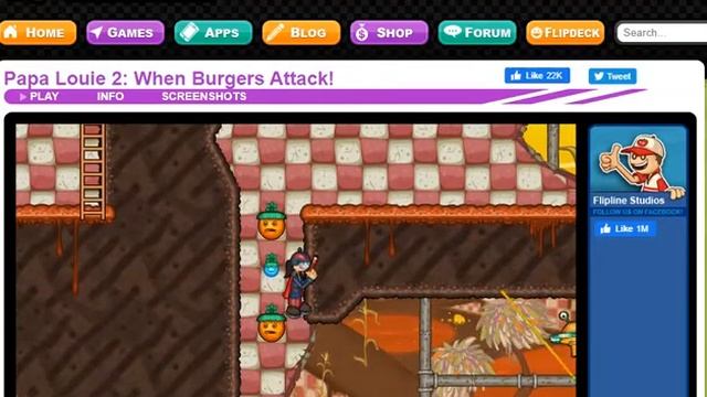 Papa Louie 2: When Burgers Attack! Level 8 all coins смотреть онлайн