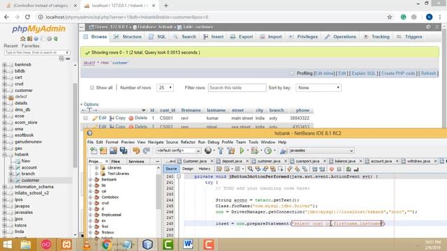 Banking Management System in Java part 8 смотреть онлайн