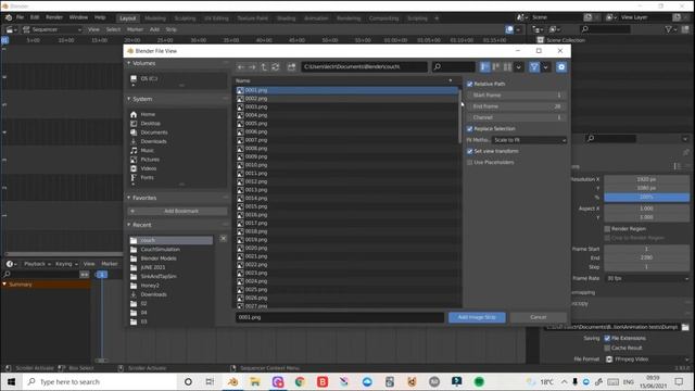 TURN YOUR IMAGE SEQUENCE INTO A VIDEO - BLENDER QUICK TIPS