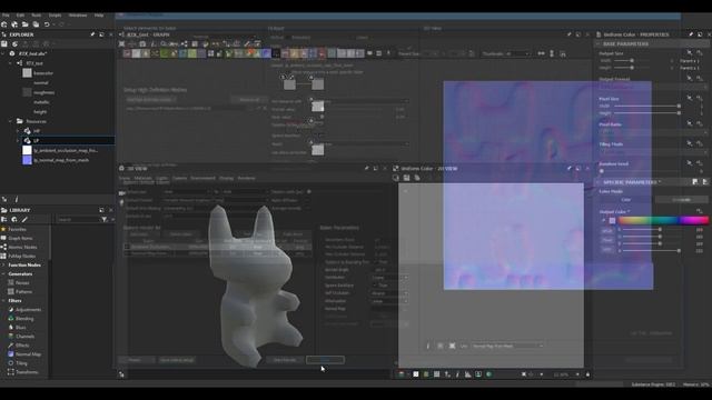 Тест запекания Ambient Occlusion в Substance Designer 2018.3.0 при помощи видеокарты RTX 2080ti смотреть онлайн