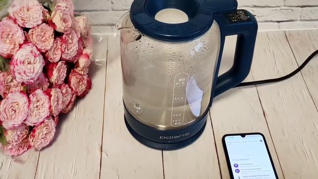 Электрический чайник Polaris PWK 1720CGLD WIFI IQ HOME смотреть онлайн