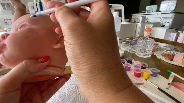 5 МК Реборнинг урок продолжение делаем покраснение и копеляры Olga Kirchgessner смотреть онлайн