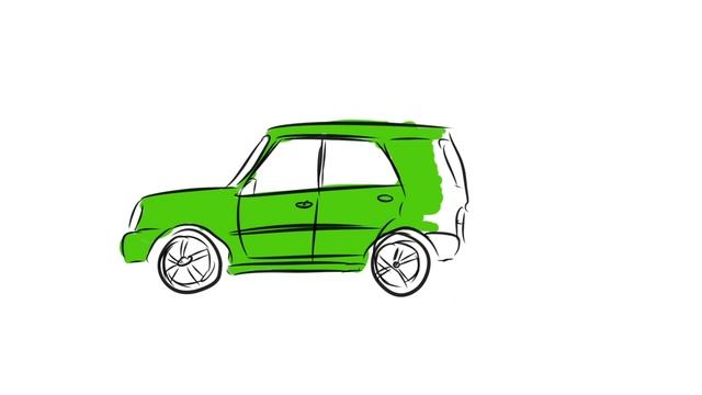 car drawing, painting and Coloring for children, kids | let's draw, paint Together рисуем машину смотреть онлайн