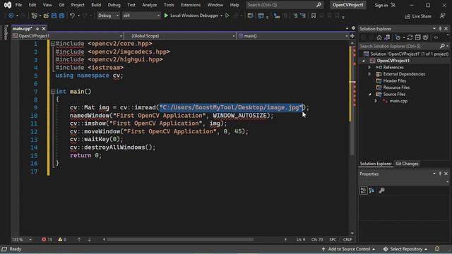 Setup OpenCV in Visual Studio 2022 for C/C++ Development смотреть онлайн