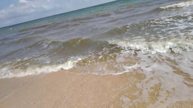 Звуки Азовского моря после шторма , волны, шум прибоя ! смотреть онлайн