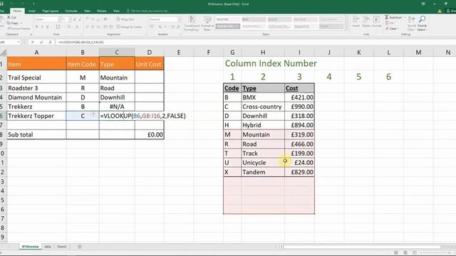 VLOOKUP in 90 seconds IGCSE, GCSE ICT Excel Formula Tutorial 0417, 0983, 4IT1 смотреть онлайн