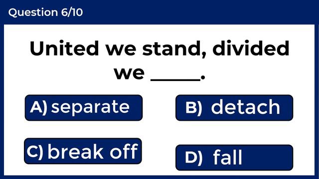 CAN YOU SCORE 10/10? English Proverbs Quiz: #5 смотреть онлайн