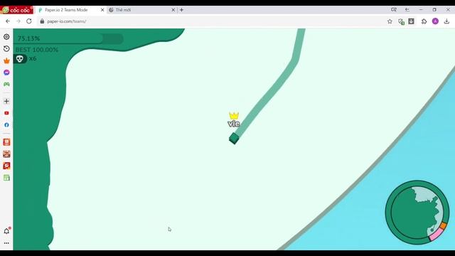 Paper.io 2 Teams mode Map control 100% смотреть онлайн