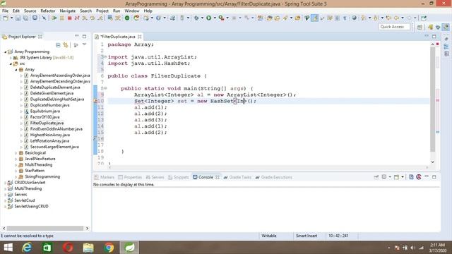 How To Remove Duplicate Number In ArrayList | collection Java смотреть онлайн