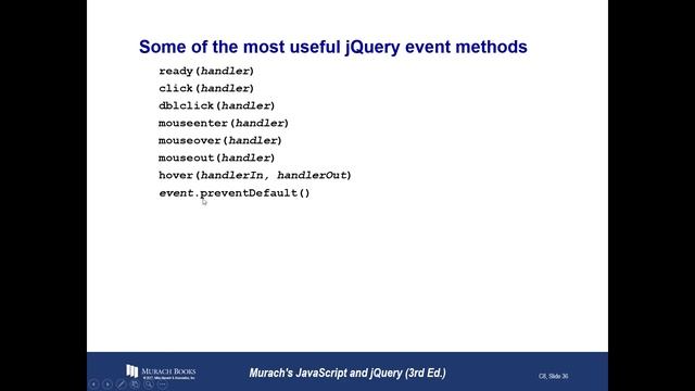 AWD1000 - JS-jQ Chapter08 - Part02 - PPTs смотреть онлайн