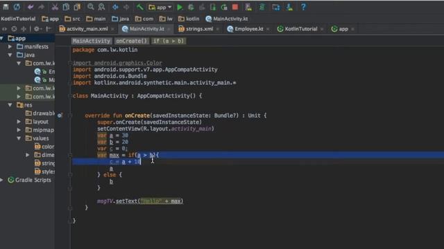 Kotlin Tutorial #9 | If else expression in Kotlin | android kotlin tutorial (Hindi) смотреть онлайн