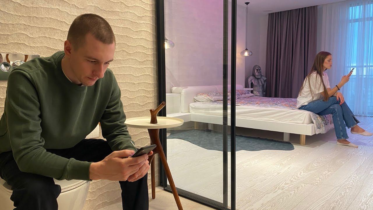 Совмещенный санузел со спальней. Идеи для дизайна. смотреть онлайн