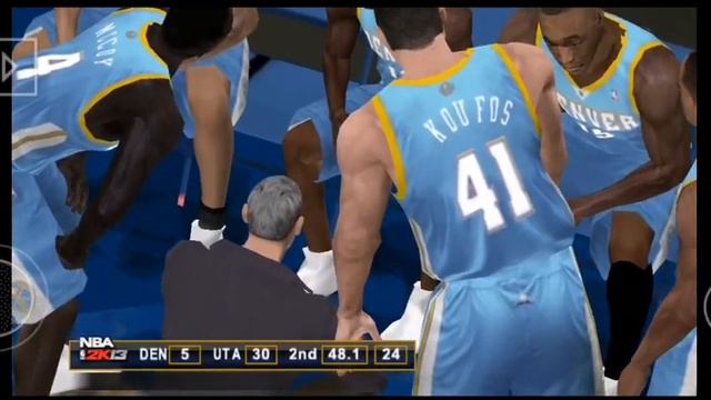 NBA 2K13 (U) - PPSSPP emulator (My Career, Season 2, Jazz vs Nuggets). смотреть онлайн