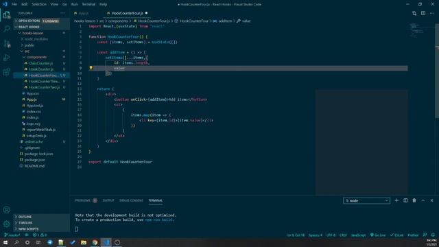 hooks useState with array - react hooks смотреть онлайн