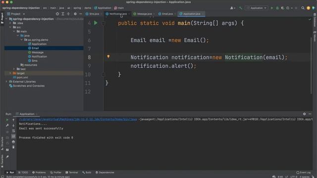 Spring tutorial 1 | Introduction | Dependency Injection | Inversion of control смотреть онлайн