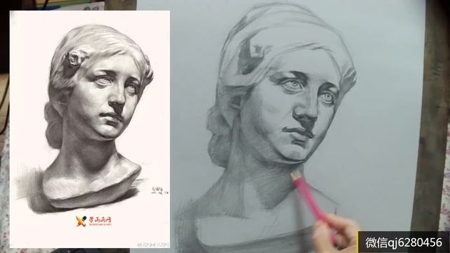 怎样画#石膏像 How to draw a plaster statue，#draw，#plaster，#statue смотреть онлайн