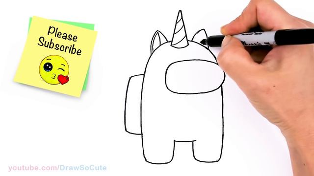 How to Draw AMONG US Unicorn 🦄 смотреть онлайн