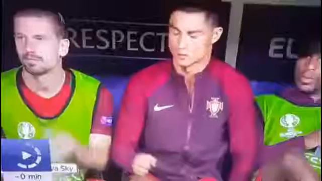 france vs portugal 0 1 christiano ronaldo vs adrien silva funny moment смотреть онлайн
