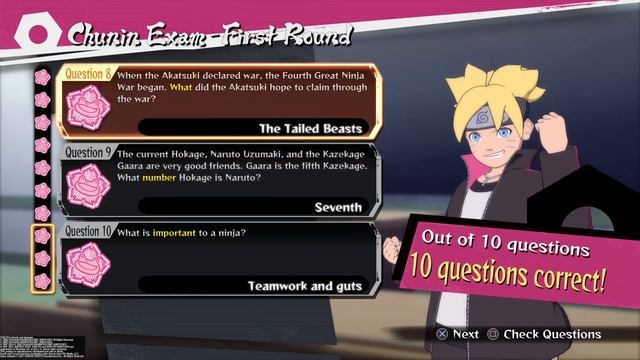 ОТВЕТЫ НА ЭКЗАМЕН НА ЧУНИНА В Naruto Shippuden ultimate ninja STORM 4 (Road to Boruto) смотреть онлайн