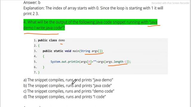 #30 Java Language Command Line Arguments MCQ Part 2 for Interview Placement & Exam смотреть онлайн