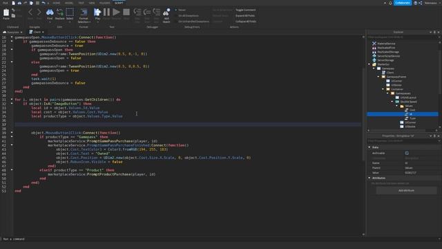 How to make a Gamepass / Developer Product Gui - Roblox Studio 2022 смотреть онлайн