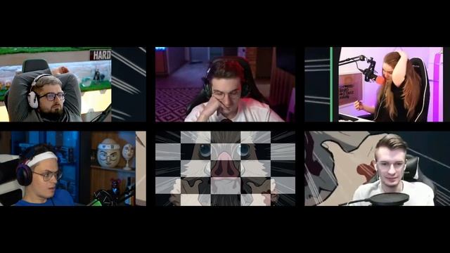 Реакция стримеров, на встречу Иноске и Томиоки, аниме клинок, рассекающий демонов/Kimetsu no Yaiba. смотреть онлайн