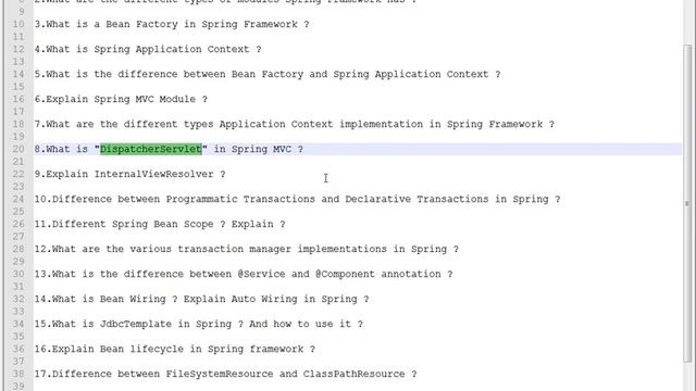 Top 20 Spring Framework Interview Questions смотреть онлайн