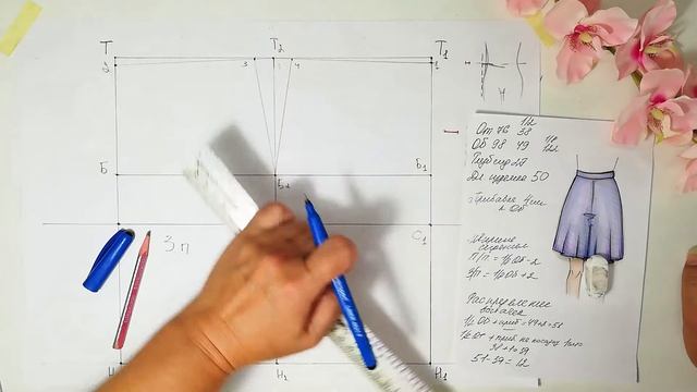 Выкройка ЮБКА-БРЮКИ??? просто! два ВАРИАНТА на любой вкус. #юбка-брюки #выкройкаюбкашорты #кюло смотреть онлайн