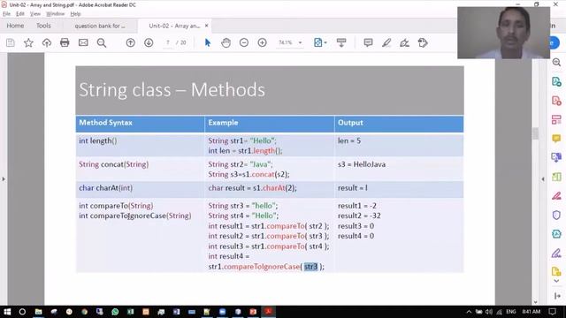 Java Programming Unit 02 Array and String Lecture 1 Part 2 смотреть онлайн
