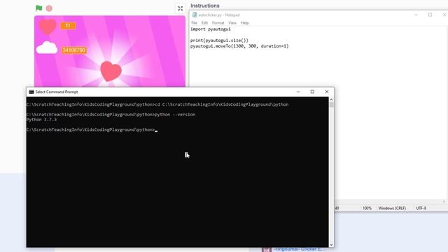 Python Tutorial | Auto Clicker for Scratch Game | Python for beginners смотреть онлайн