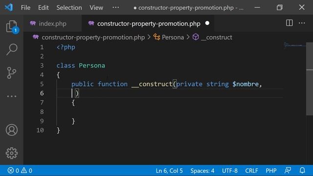 PHP | Constructor Property Promotion смотреть онлайн