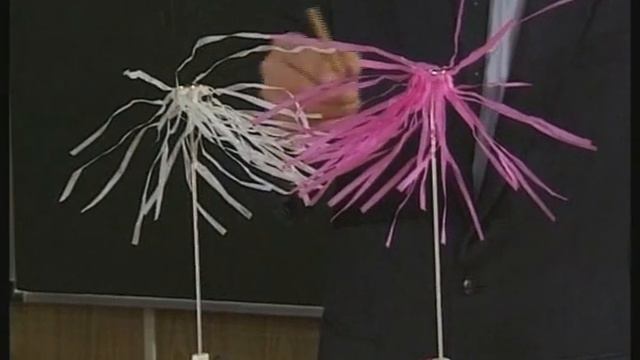 Опыты по физике. Взаимодействие заряженных тел смотреть онлайн