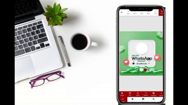 How to make dp profile wathapp channel on urdu designer app. смотреть онлайн