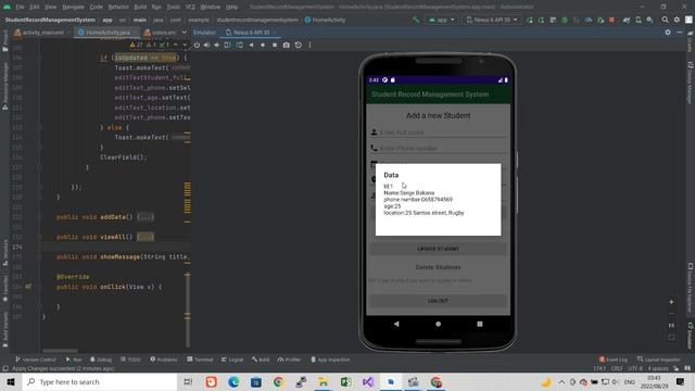 Android Studio + Sqlite CRUD overview смотреть онлайн