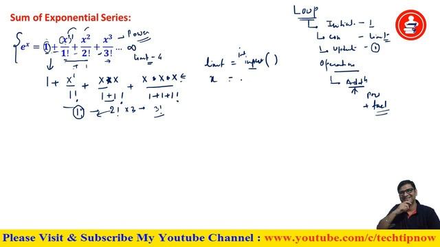 Sum of Exponential Series e^x Python Program |1 + x/1! + x^2/2! + x^3/3! + ... | Python Series Prog смотреть онлайн