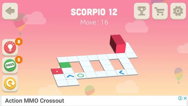Bloxorz: Roll the Block. Package - Scorpio. Level - 12. 3 Stars. смотреть онлайн