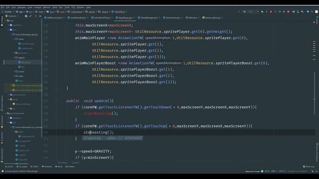 Урок 7. Делаем ускорение игрока и заднего фона. Разработка игры для Android на Java. смотреть онлайн
