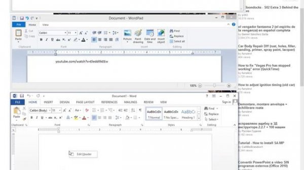 Copy & Paste ERROR (Notepad, Wordpad, Word 2013)